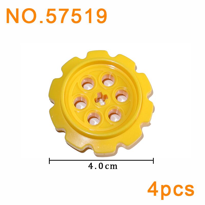 Technical Parts Brick Playset Link Chain Tank Belt Track Wheels Truck Car Gear MOC Brick Toys Playsets 3711 3873 88323 57520 57519 42529