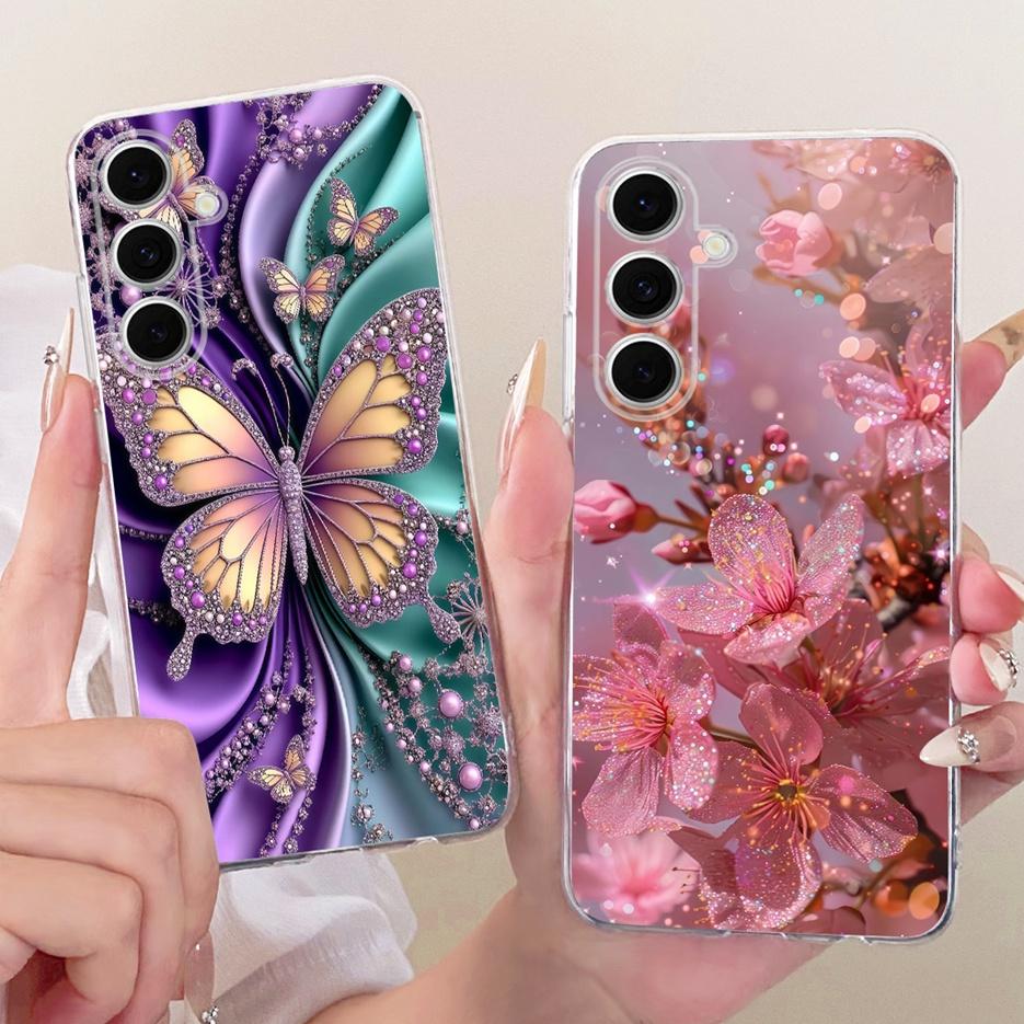 For Samsung Galaxy S24 FE Case S24 Plus Cute Lion Fashion Painted Cover Soft Silicone Case For Samsung S24 Ultra S 24 S24+ Shell