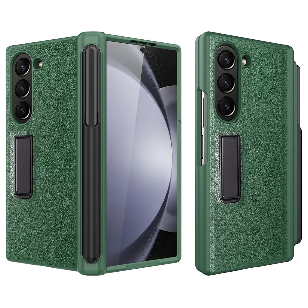 For Samsung Galaxy Z Fold6 5G Case Kickstand PC+TPU Phone Cover with Pencil Slot