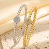 European and American Round Oil Bracelets for Women, Light Luxury, High-end, Cold Style Women's Bracelets
