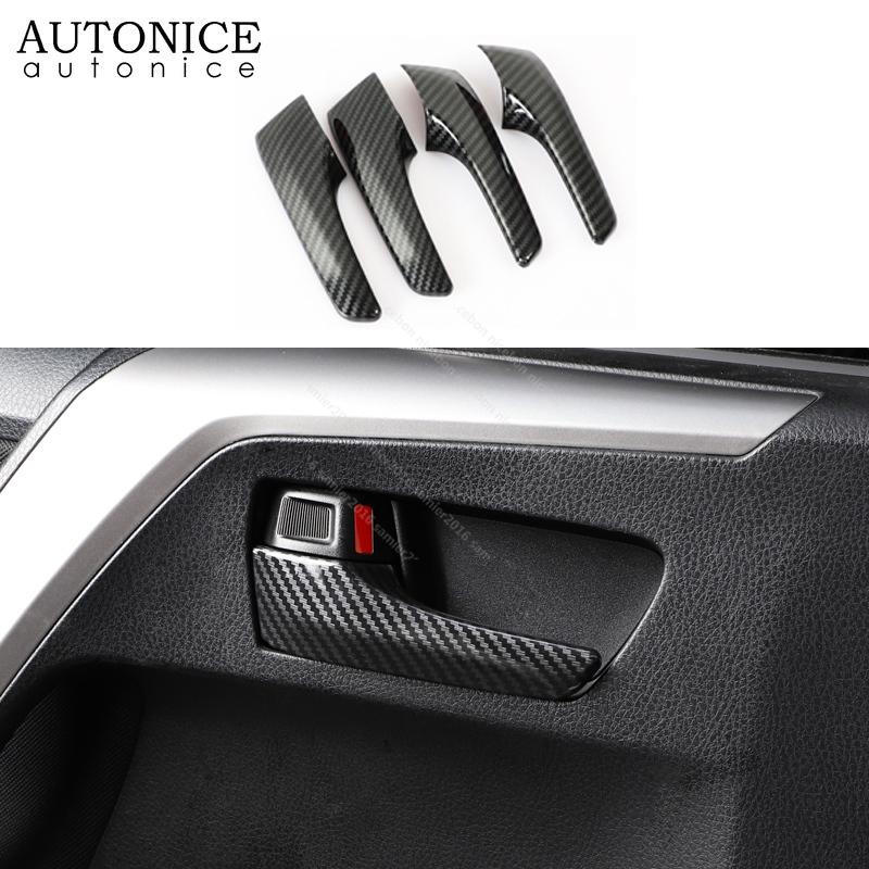 

4pcs Carbon Fiber Color Inner Door Handles Cover Fit for Toyota Hilux Revo Rocco 2015 2016 2017 2018