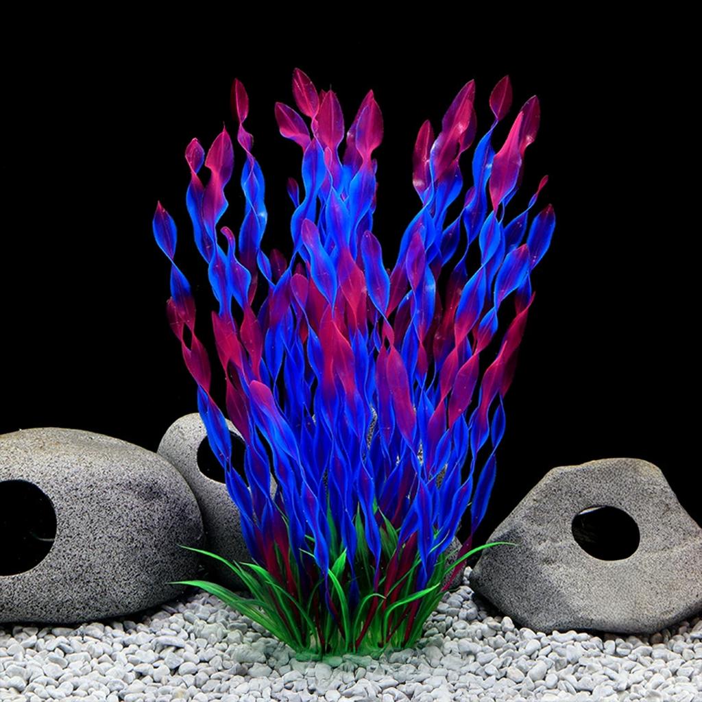 Natural Lifelike Aquarium Artificial Grass Plastic Aquatic Plants Decor for Fish Tank for Tank Decoration and Ornament
