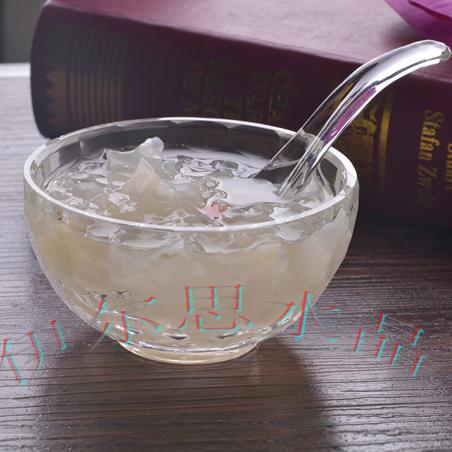 Handmade Crystal Glass Bowl Acrylic Salad Bowl Large Mixing Bowl Fruit Ice Cream Borosilicate 10cm diameter белый