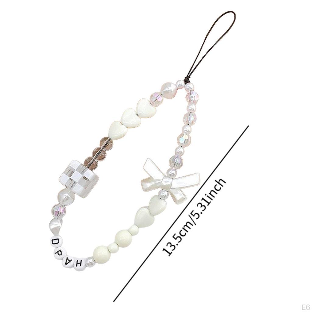 Mobile Phone Charm Lanyard Strap Cute Keychain Decoration Wrist