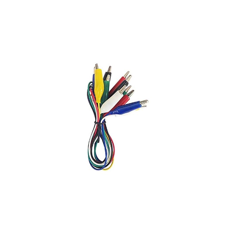 Small clips with wires, 6 colors, set of 6.