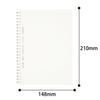 Soft Ring Notebook Clear 80-Sheet A5 Dot-Grid Ruled Clear -SV538WT-T