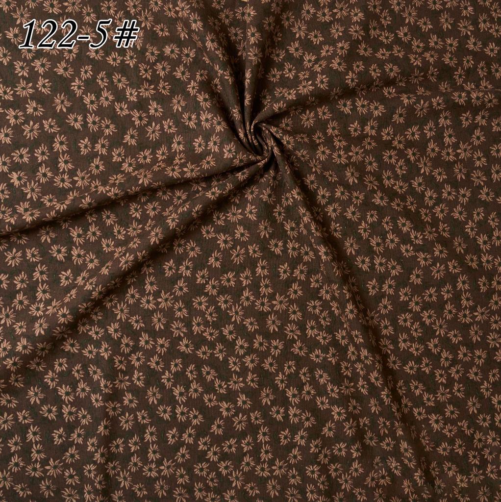 145x100cm Cotton Linen Small Floral Printed Fabric For Women's Clothing, Decorative Fabric DIY Handmade Sewing Cloth Fabric