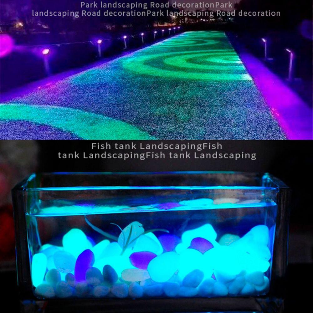 50/100Pcs Long-lasting Luminous Pebbles High Brightness Glow Stone  for Walkway Decoration