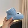 Pantofi din Bumbac Catifea pentru Sugari și Copii Mici - Talpă Moale, Calzi, Anti-Alunecare, pentru Vârsta de 0-1 Ani, 3-12 Luni.
