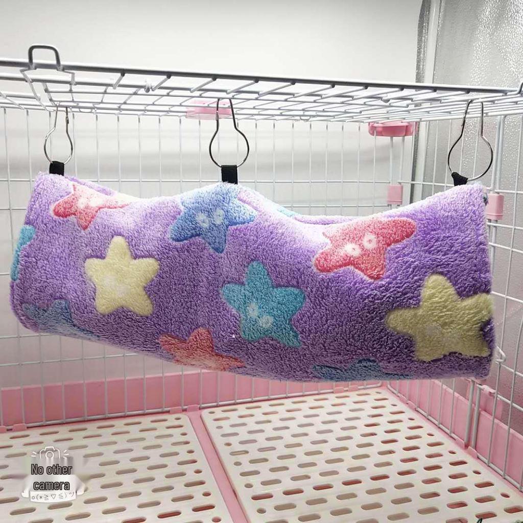 Super Soft Plush Tunnel Nest: Warming Hammock for Hamsters, Mice, Sugar Gliders, Ferrets, Guinea Pigs, and Cavies