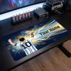 Tappetino per Mouse Grande Personalizzato Lionel Messi, Stampa Testo Nome Personalizzato, Tappetino da Scrivania Antiscivolo con Logo Calcio, Regalo per Gamer
