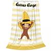 Curious George Spooky Fun Fuzzy Blanket Cartoon Monkey Funny Throw Blankets for Home 200x150cm