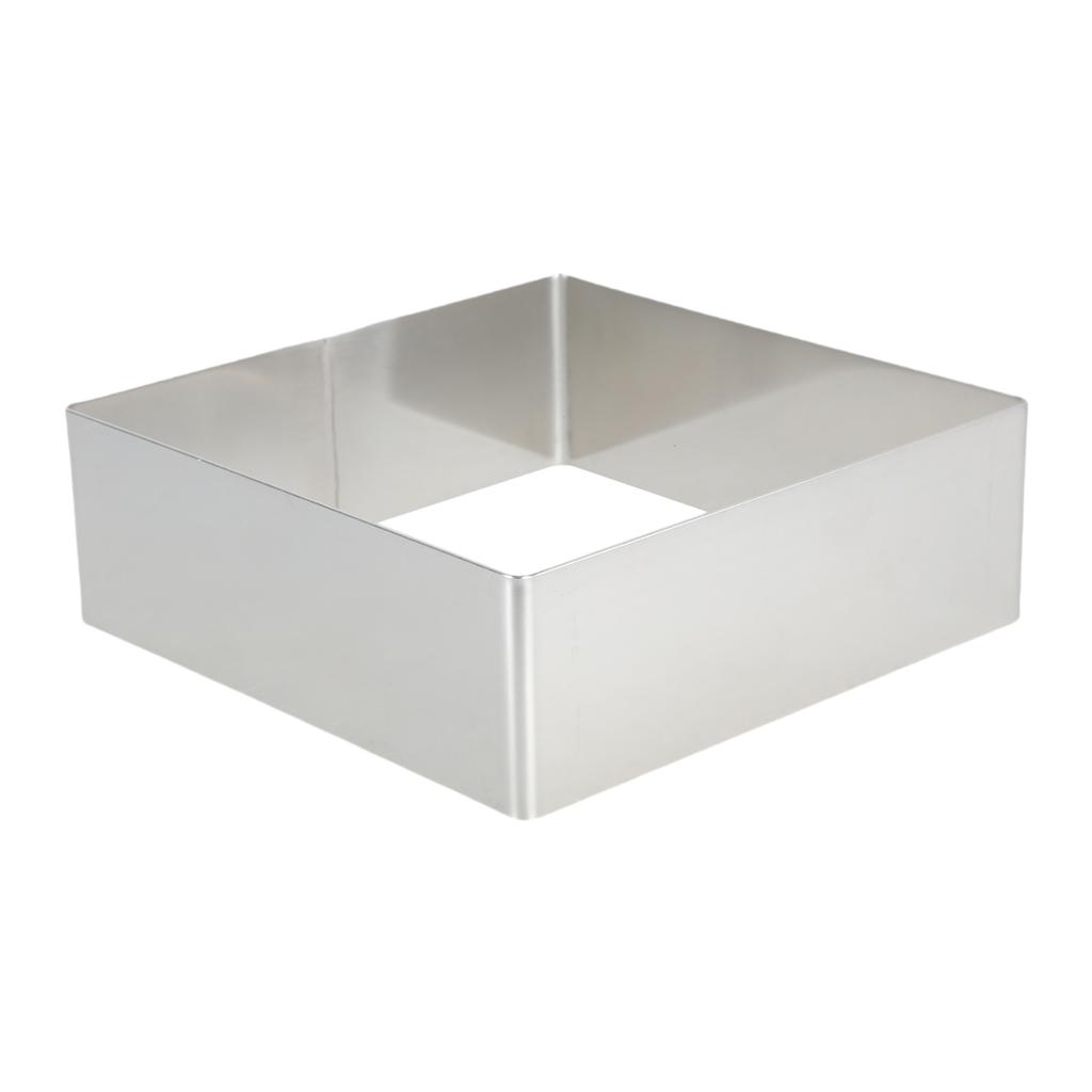 Inele pătrate pentru prăjituri din oțel inoxidabil Formă pentru copt pentru prăjituri pentru mousse Inel pentru desert Formă pentru patiserie Instrument pentru decorarea prăjiturii Ușor de curățat