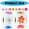 500Pcs Floral Sealing Sticker Wrapping Label for Seal Envelope Invitation Scrapbooking Journal Packaging Home Decoration