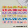 Bowknot Resin Accessories: Vibrant DIY Hair Clips, Phone Case Charms, Fridge Magnets, Crocs Decorations, and Car Adornments.