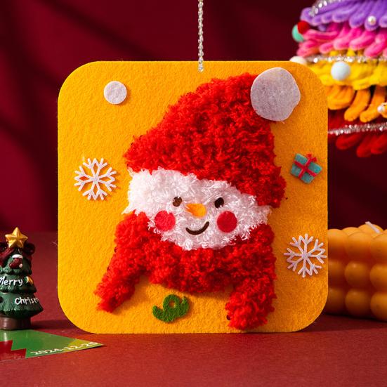 DIY Christmas Embroidery Kit for Beginners Cute Santa/Stocking/Gingerbread Sewing Projects Xmas