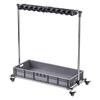Mobile Mop & Broom Organizer with Storage Rack