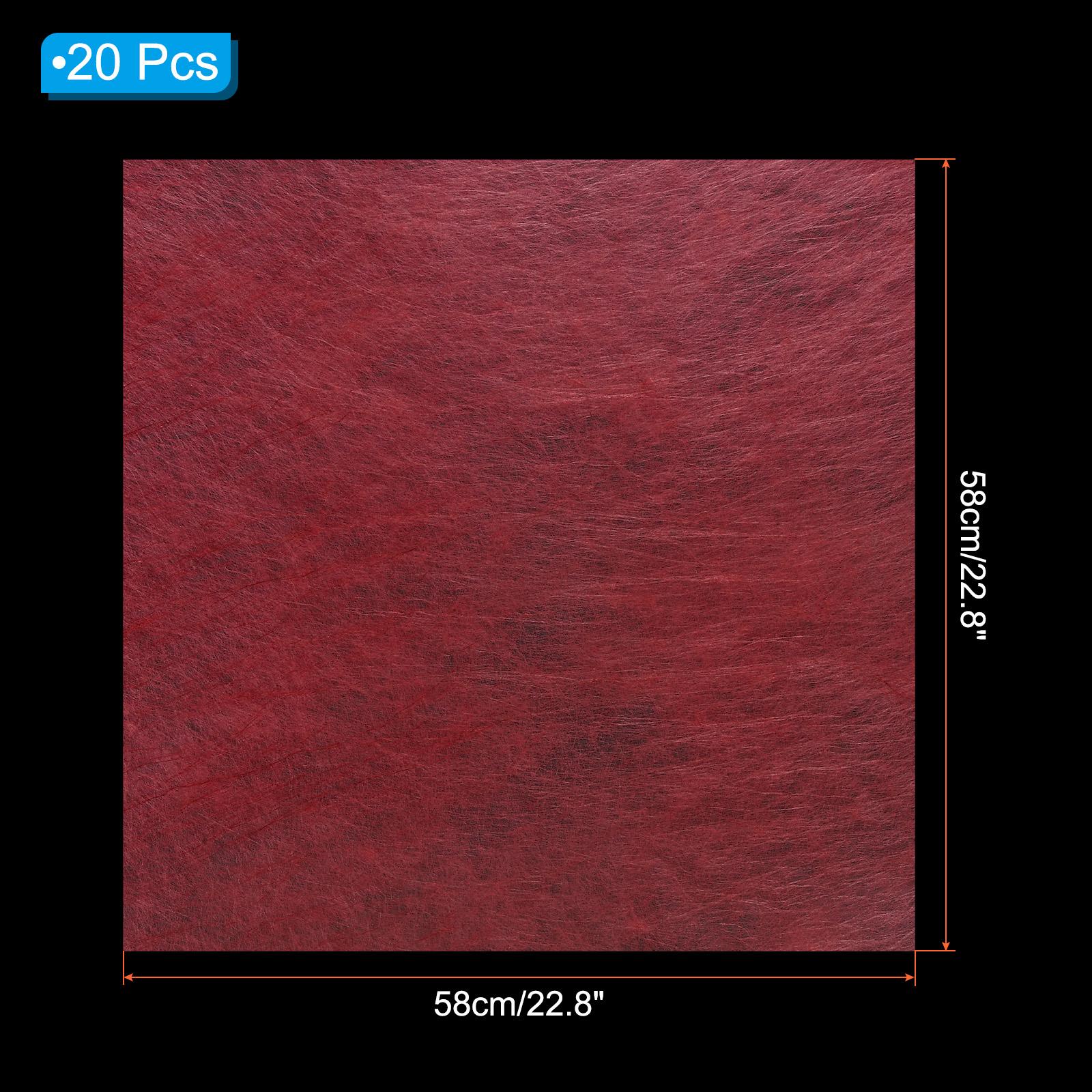 

20 Sheets 22.8 x22.8 Flower Bouquet Wrapping Paper for Gift Packing Light Yellow/Khaki/Red красный