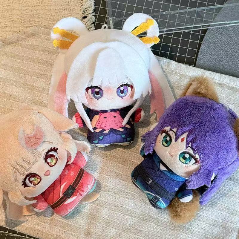 Cosmic Princess Kaguya! Plush Cartoon Anime Cotton Doll Film Star Moon Hair Clip Red Star Pattern Kimono Layered Short Toy Cute
