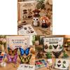Kleines 3D-Tier-Bastelset mit Perlen und Kunststoffmaterialien für DIY-Tierdekoration und Kinderkreativität