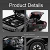 1:24 Challenger Srt Hellcat Legierungs-Polizeiauto Diecast Modell Spielzeug Vorderradlenkung Sound Licht Rückzugsfahrzeuge für Kinder Geschenk