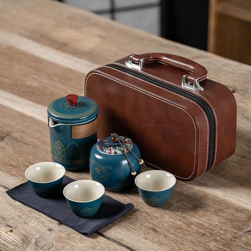 Travel Tea Set, Convenient Kung Fu Tea Set Set, Outdoor Kuaike Cup, Holiday Company Business Gift