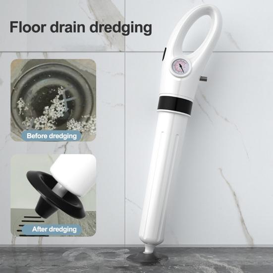 1 Set Leistungsstarker Pneumatischer Toilettenpömpel Verstopfungslöser Ergonomischer Griff Effektiver Toilettenverstopfungslöser