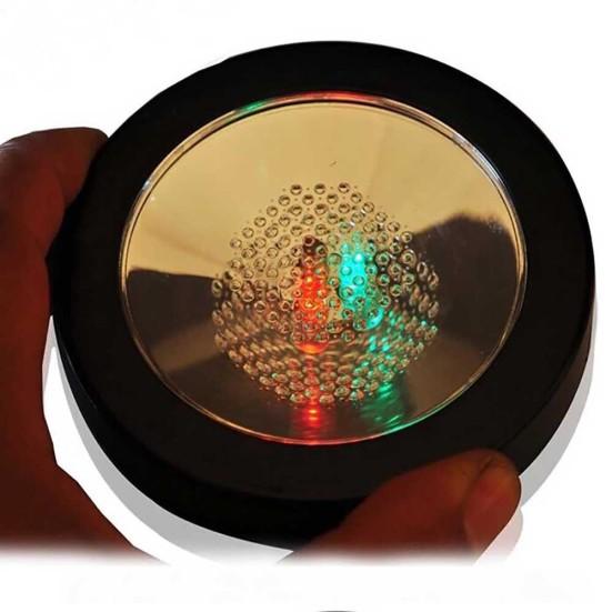LED Luminous Round Flash Cup Coaster Induction Advertising Bar Ktv Party Club