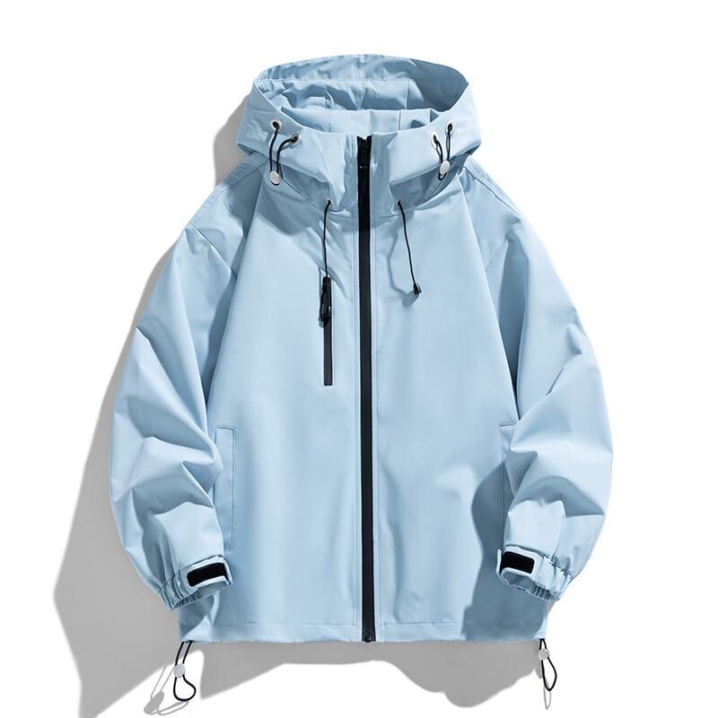 Unisex Casual Hooded Windbreaker Jacket