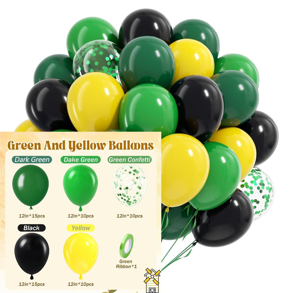 12inch 60pcs multi-color latex balloon set with confetti, suitable for weddings, birthdays, pop parties, bridal showers