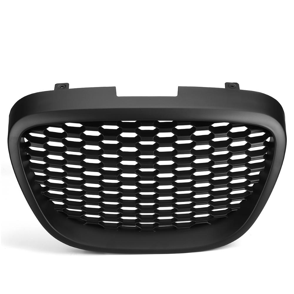 Gloss Black Front Kidney Honeycomb Grille for Seat Leon MK2 1P 2006-2009 Hood Grill Replacement Grill Exterior Car accessories матовый черный