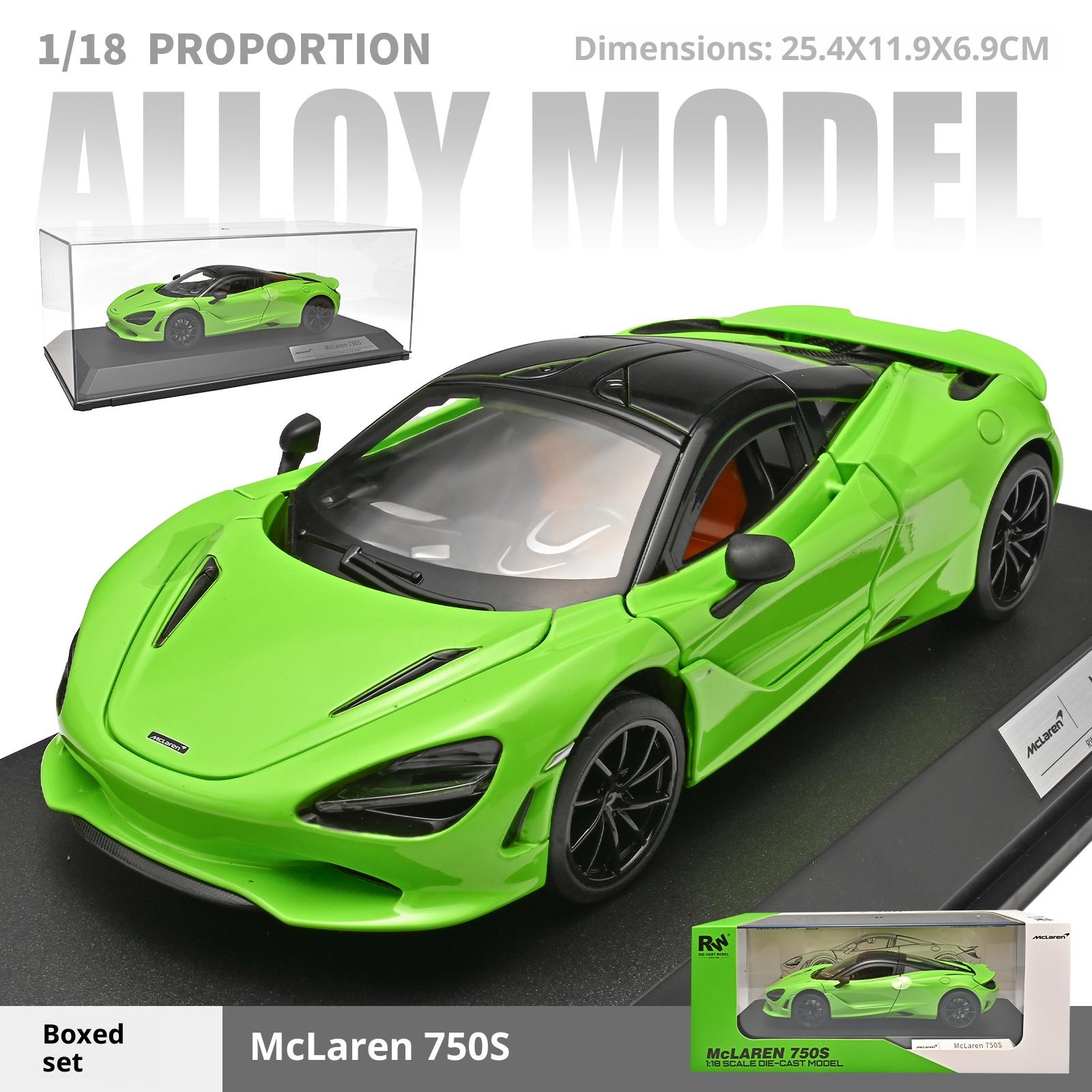 

Alloy 1/18 McLaren 750S High-performance Supercar Model Is the Ideal Gift for Toy Car Enthusiasts Boyfriend gift for holidays зелёный