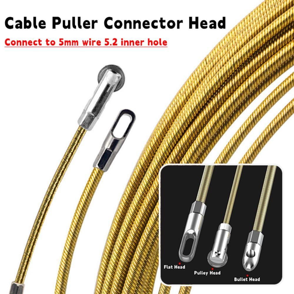 

Carbon Steel Automatic Thread Guide Connect To 5mm Wire Fast Cable Puller Auxiliary Tools 04
