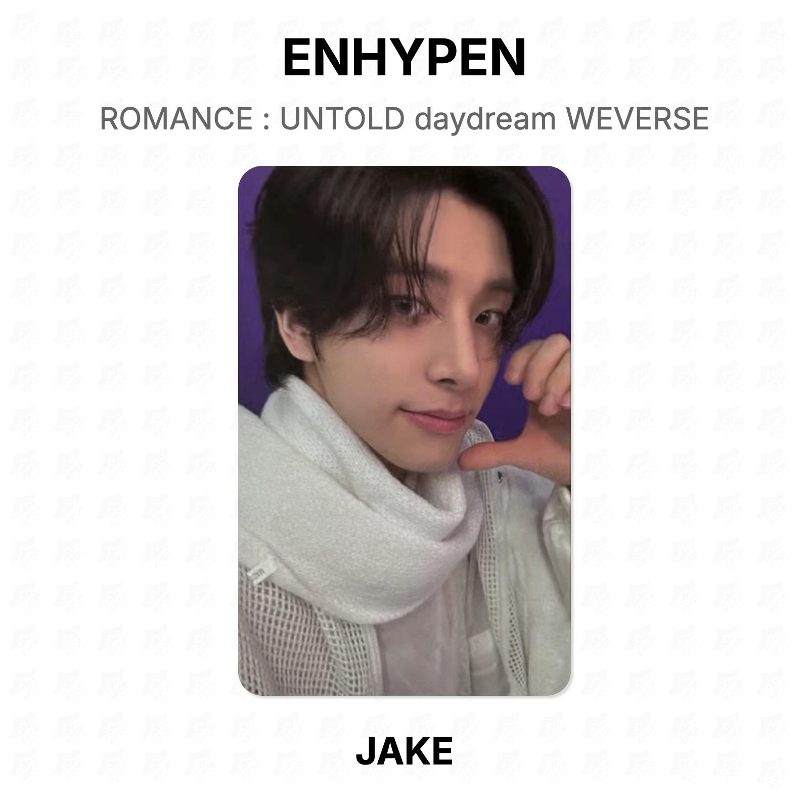 ВОСХИЩЕННЫЙ РОМАНТИК : UNTOLD daydream WEVERSE Официальная фотокарточка JAKE