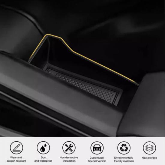 Side Door Storage Box For Toyota Tacoma 2024-2025 Handle Armrest Organizer Tray