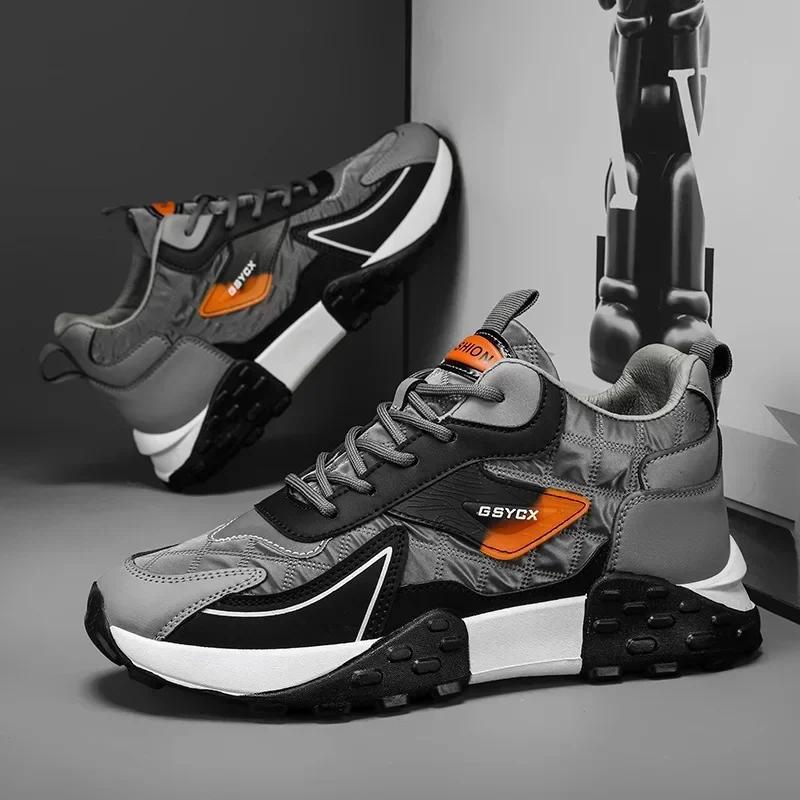 Sneakers Schuhe für Männer Luxus Plateau Herren Sneakers Hochwertige Casual Laufschuhe Winter Plus Size Baumwollschuhe Neu