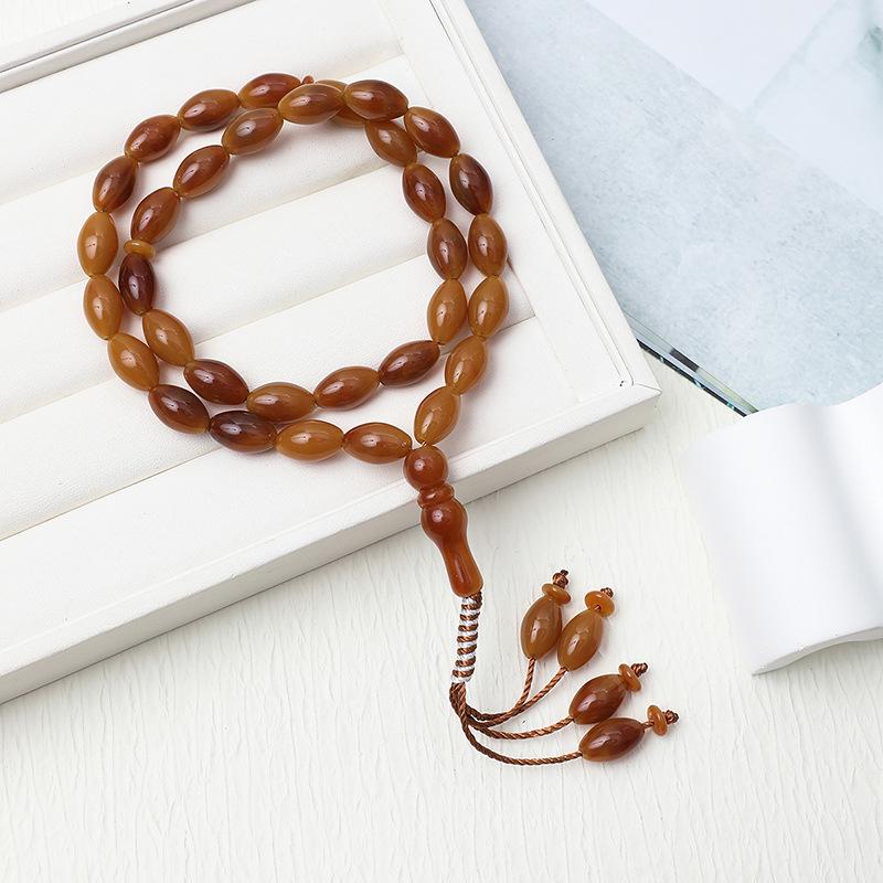 Arab Misbaha Kuk Beads Tasbih: 33-Bead Muslim Prayer Rosary