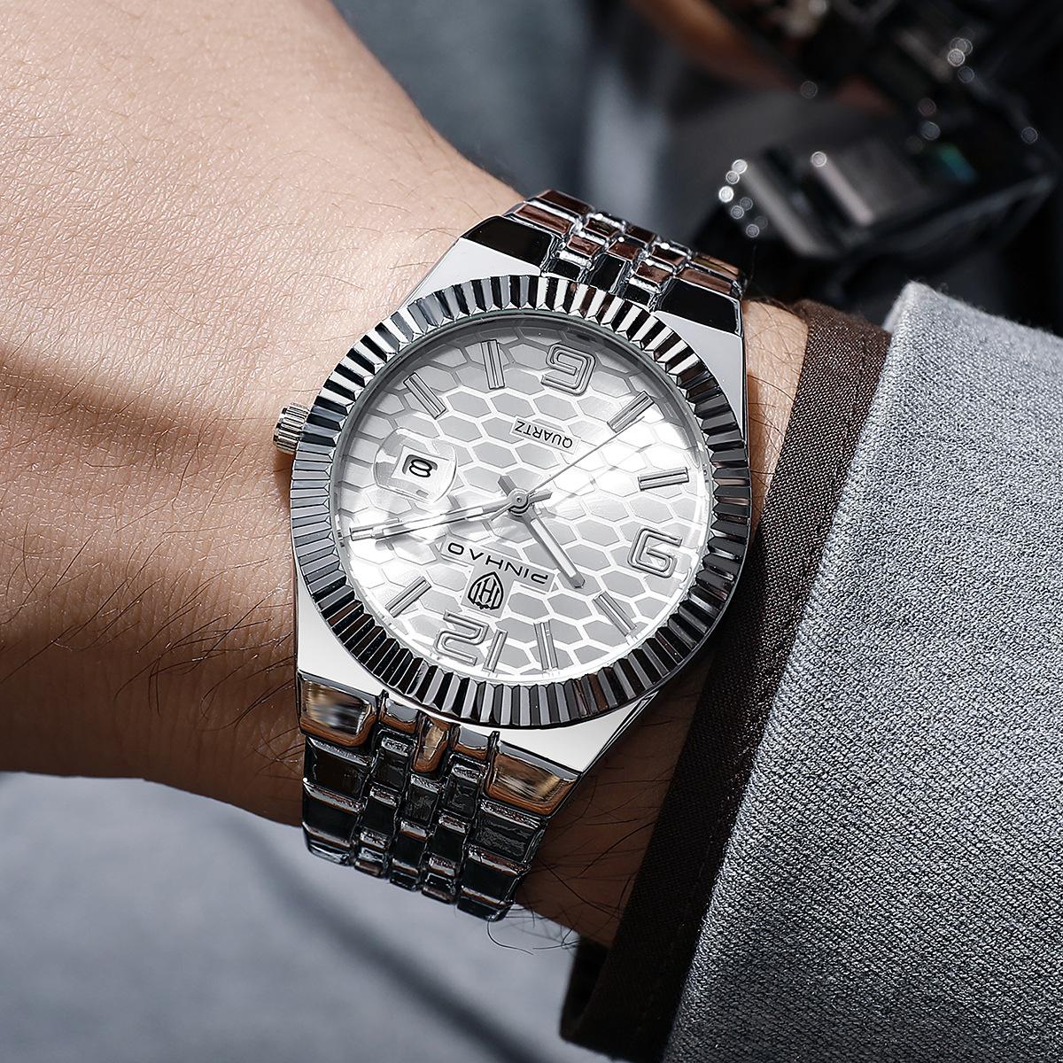 Men S Watch Calendar Quartz Watch Men S Steel Belt Men S Watch