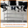 Jundingying Thickened 304 Stainless Steel 5-Tier Mobile Shelving Unit