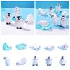 Mini Realisitic Animals Figurines Resin Polar Bear Penguin Seal Iceberg Figures Miniature Cake Toppers For DIY And Statues