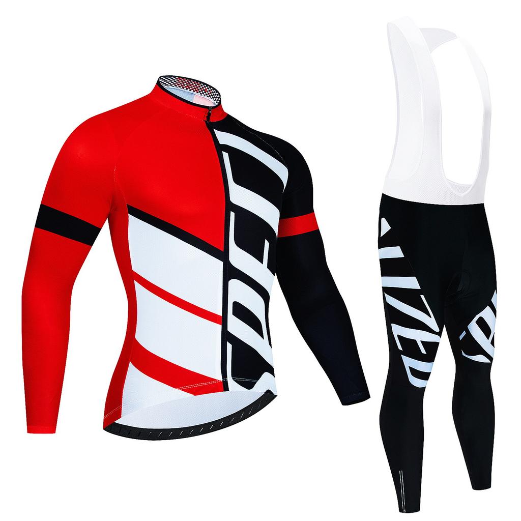 Cycling Suit Long-sleeved Suit, Cycling Suit Spring and Autumn Tour De France Competition Suit