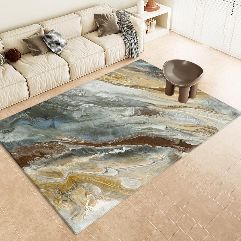 

Мраморный ковер Абстрактная каменная текстура Большой ковер для гостиной Мягкий коврик из пены с памятью Прикроватный коврик Большой коврик для ванной Нескользящий 80x120cm 1pcs