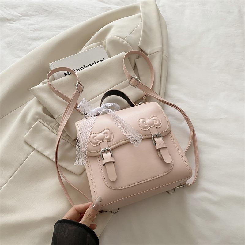 

Backpack Women s Fashion Niche Design Sense Casual Small School Bag Sweet Lady Multifunctional Travel Backpack рожевий