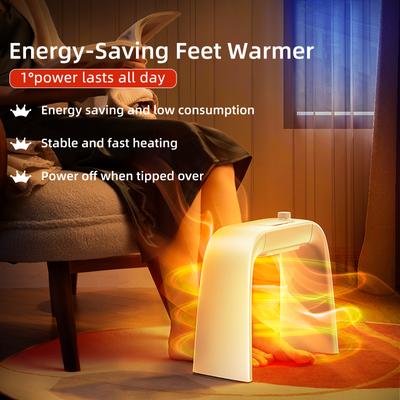 180° Rotable Electric Feet Warmer Winter Hand Body Warmer 3-Gear Tempreture Control Safe Instant On Home Office Warmer