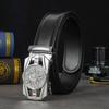 Men's Genuine Leather Automatic Buckle Cowhide Belt - Business Casual Style