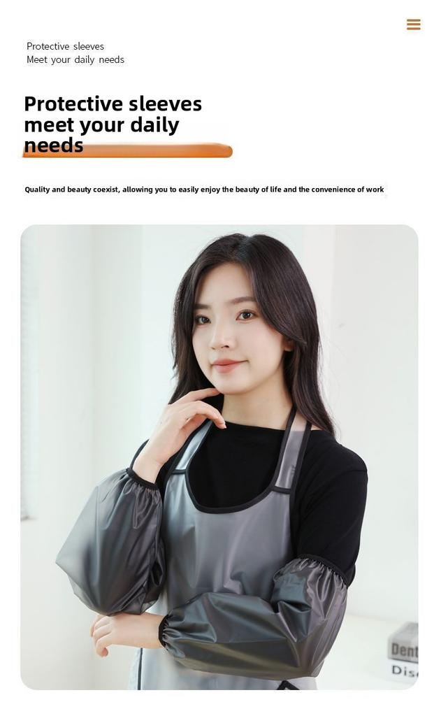 1 Paar wasserdichte Armstulpen PEVA-Ärmel mit elastischen Bündchen 30 cm lang Wiederverwendbare ölbeständige Ärmelschoner zum Kochen und Reinigen