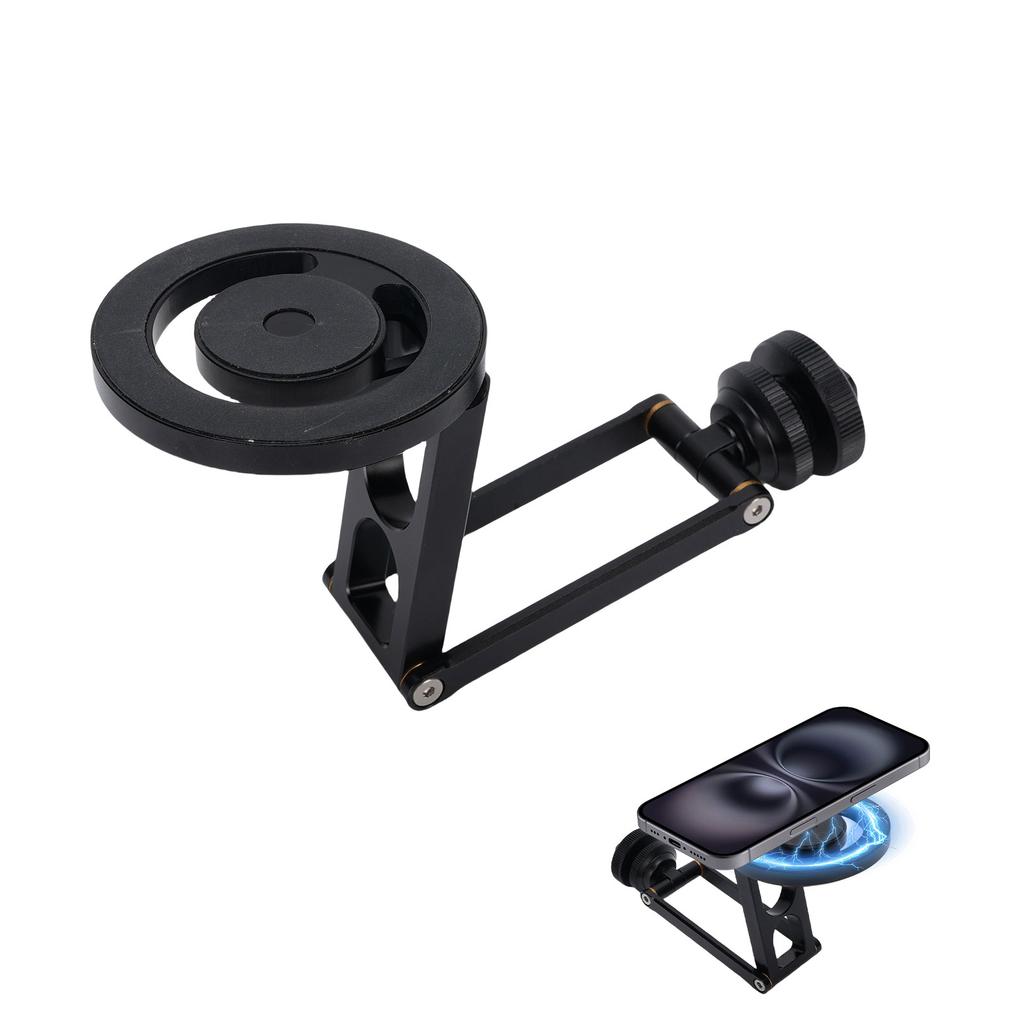 Cold Shoe Phone Holder Aluminum Alloy Cellphone Magnetic Tripod Mount Photography Accessories