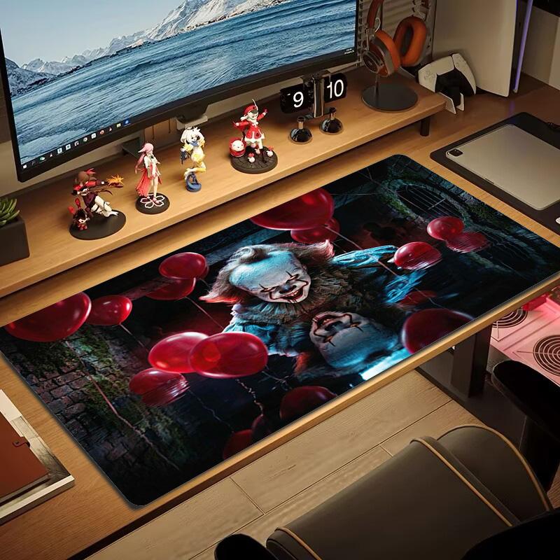 It Clown Color Mouse Pad Large Gaming Table Cushion Non-slip Laptop Tablet Big Mousepad XXL Mat Mini PC Playmat With Lock edge