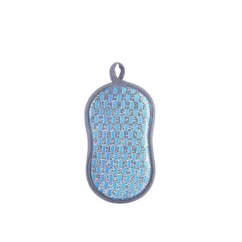 Double-Sided Non-Stick Scouring Pad & Dishwashing Sponge Brush