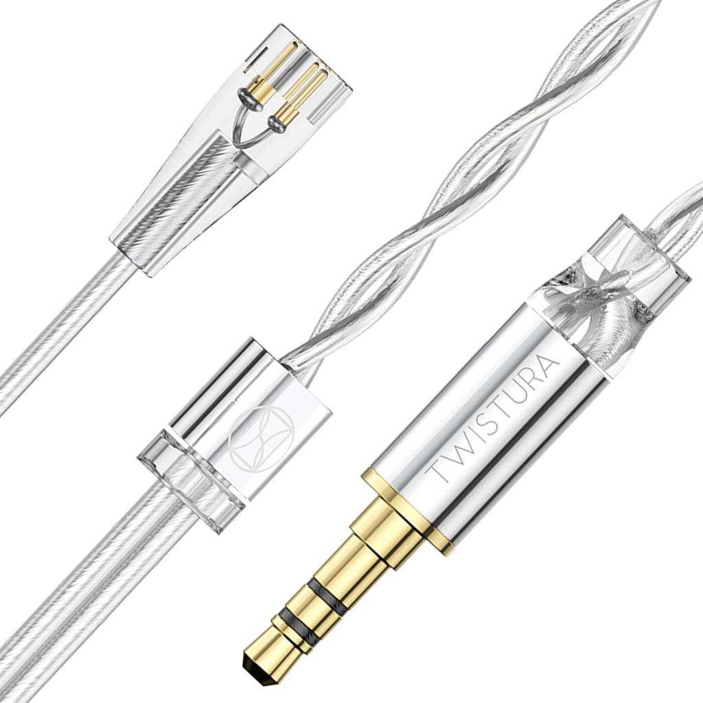 TWISTURA SIGMA Hybrid Earphones Dynamic Driver and BA Driver Aluminum Alloy OFC Silver Plated Cable Adapter Impedance Adapter Detachable Microphone